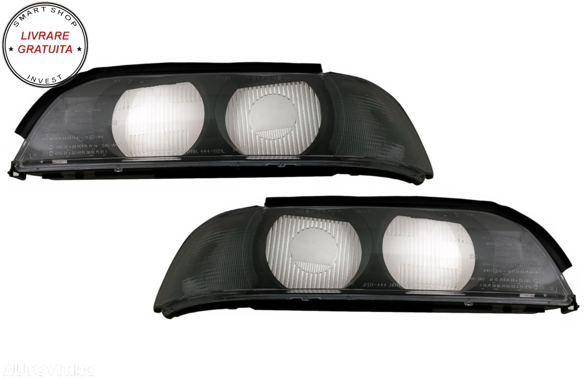 Set Sticle Faruri Stanga & Dreapta BMW Seria 5 E39 (1995-2000)- livrare gratuita - 1