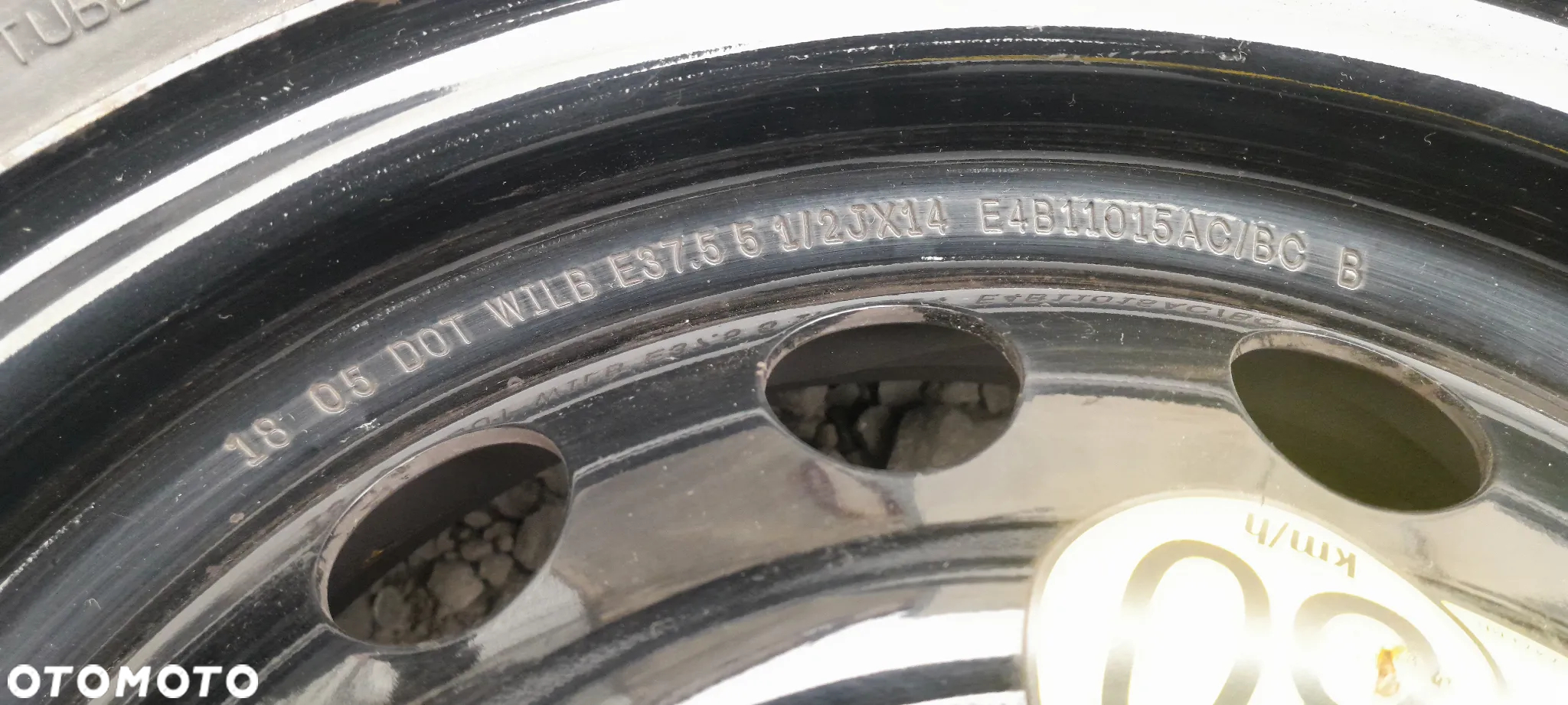 FORD KA+ PLUS FELGA STALOWA 4X108 KOŁO ZAPASOWE OPONA 175/65R14 E4B11015AC DOJAZDÓWKA - 3