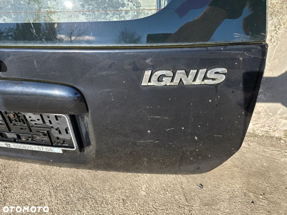 Suzuki Ignis I FH 00-03 klapa pokrywa szyba bagażnika ZJ3 czarny - 4