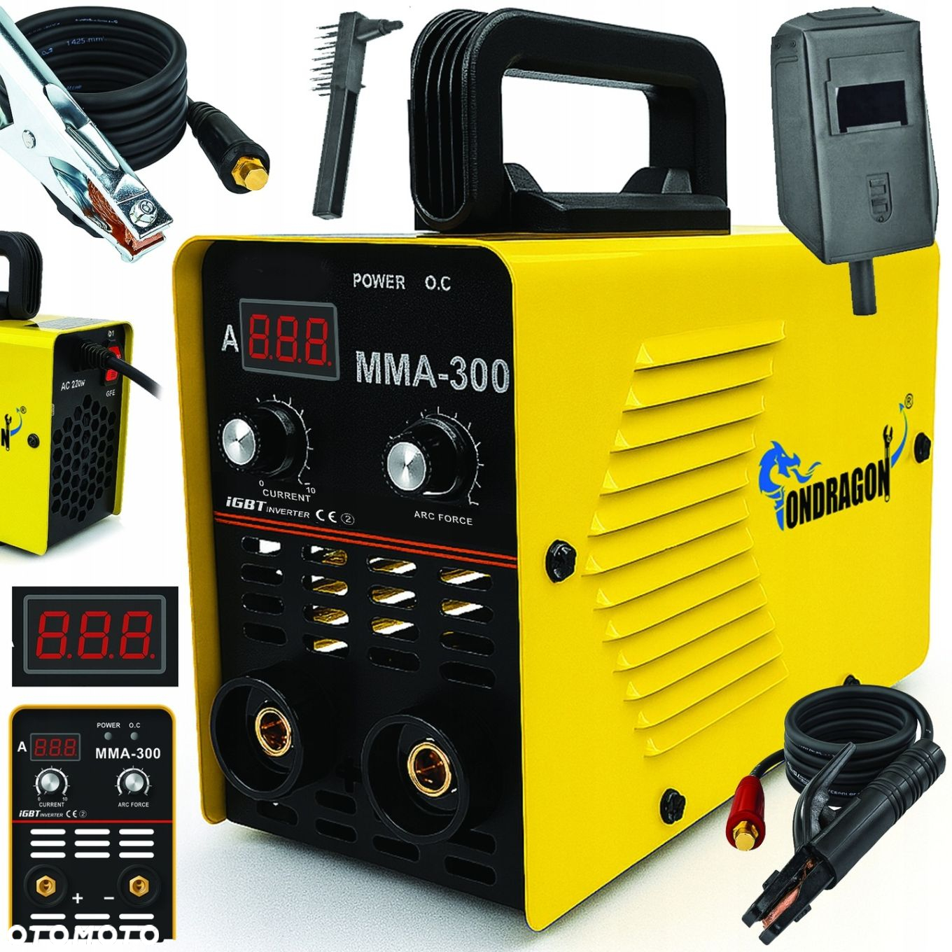 SPAWARKA INWERTOROWA INWERTEROWA LCD MMA 300A IGBT HOT START ANTI STICK VRD - 2