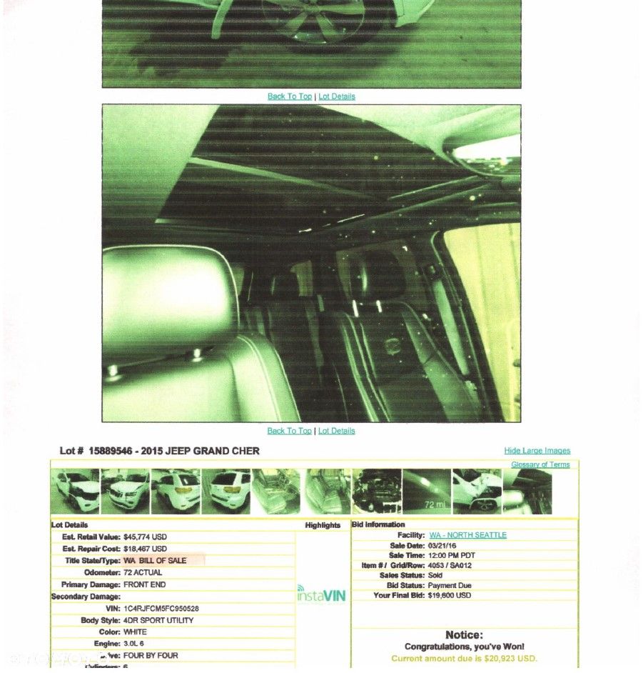 Jeep Grand Cherokee 3.0I Multijet Overland - 31