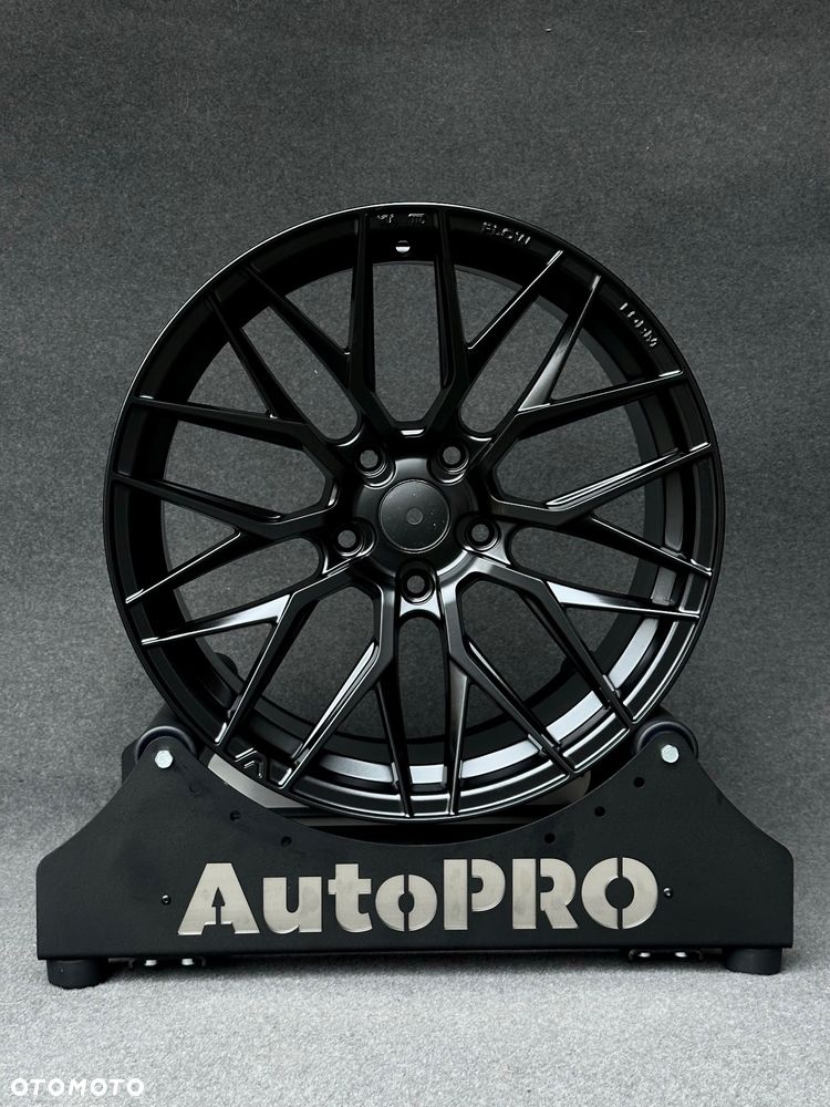 NOWE felgi 18 BMW  CZARNY MAT  FLOW FORM 5x120 8.5j ET35 F10 Z3 Z4 E46 X1 X3 E83 F25 X5 E90 F30 F32 F34 GT F01 F12 F20 E87 F22 E60 xDrive Opel Insignia JR44 JR21 Styling M Pakiet Forzza Vossen HF7 Japan Racing JR28 alufelgi - 1