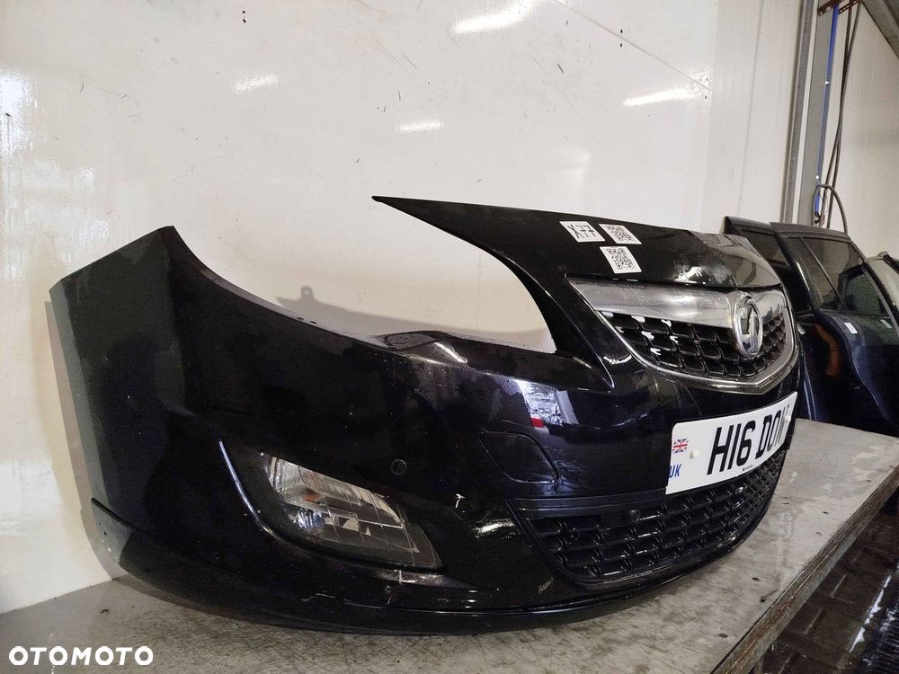 + ZDERZAK PRZÓD PRZEDNI OPEL ASTRA J 4 IV Z22C CZARNY HALOGENY - 3