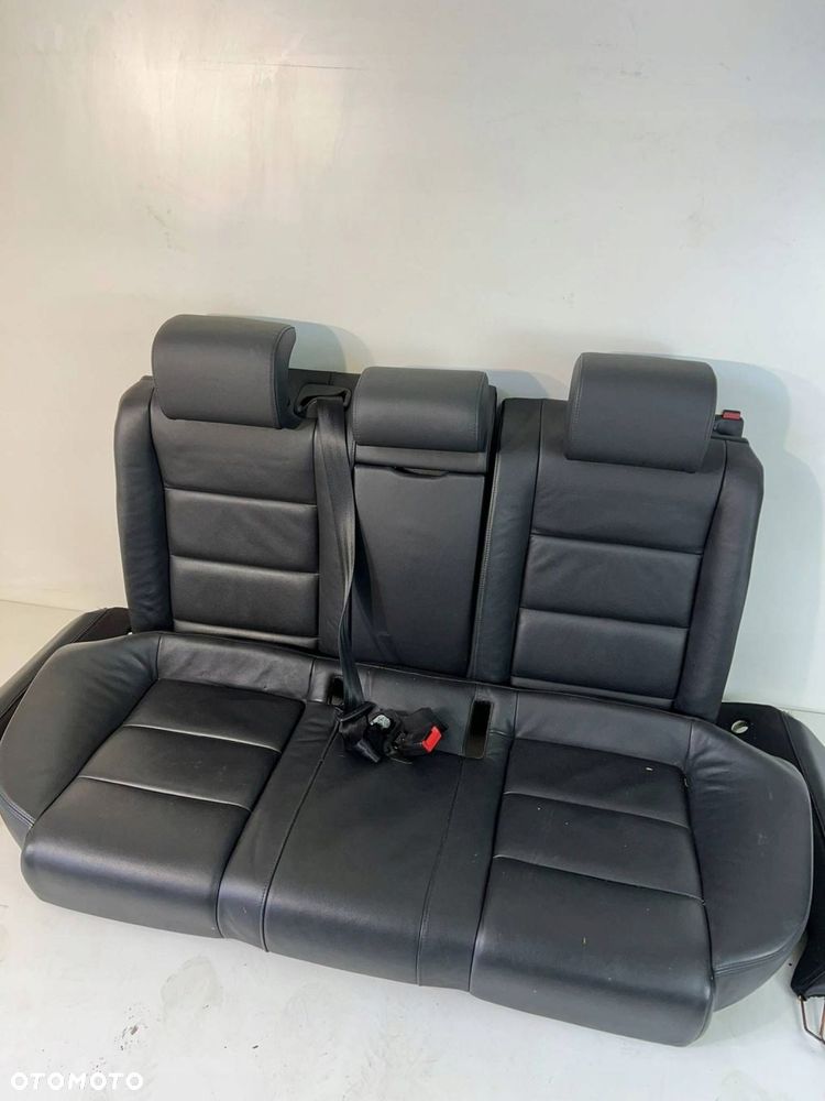 Fotele / Kanapa / Komplet CZARNA SKÓRA GRZANE Audi A6 S6 C6 4F 2010 - 2