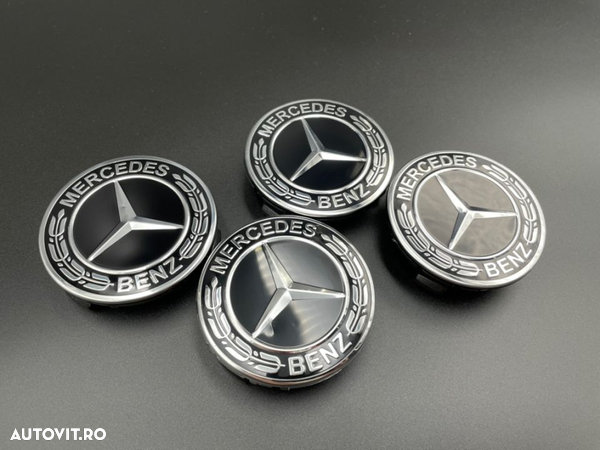 Set Capace negre Jante Mercedes model nou