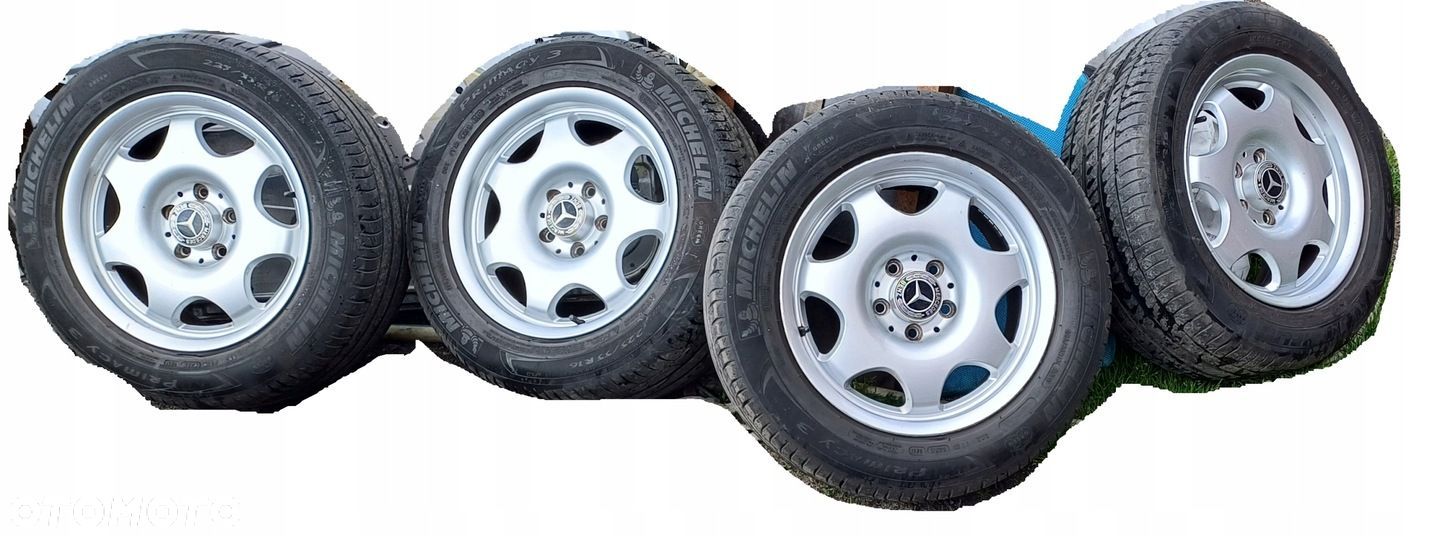 MERCEDES W211 W220 FELGI 16 ALUFELGI OPONY KOŁA 225/55 R16 MICHELIN PRIMACY - 1