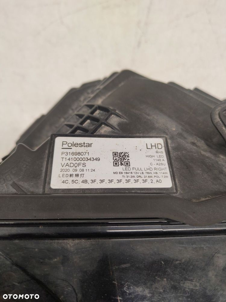 volvo polestar prawy przód full led 31698071 - 7