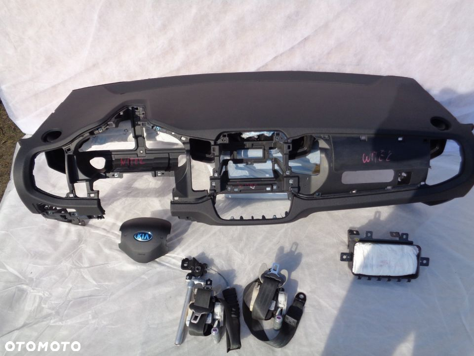 KIA SPORTAGE III 3 DESKA AIRBAG PASY KOMPLET - 2