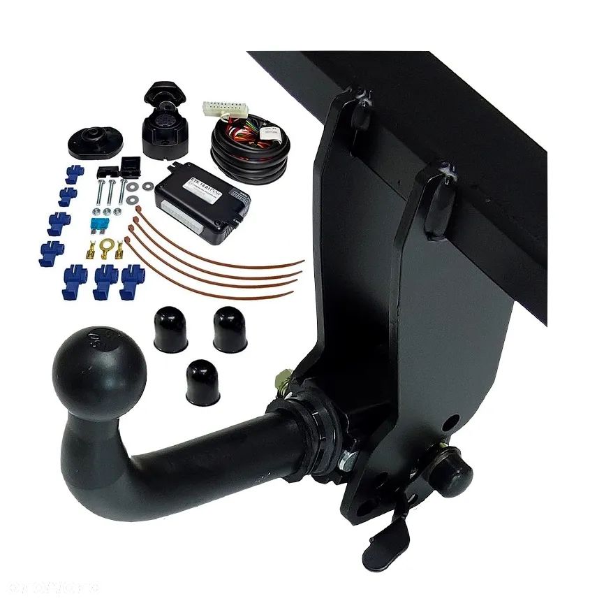 BMW X1 E84 2009-2015 WYPINANY POZIOMO ZA POMOCĄ DŹWIGNI NOWY HAK HOLOWNICZY Z MODUŁEM13PIN - 1