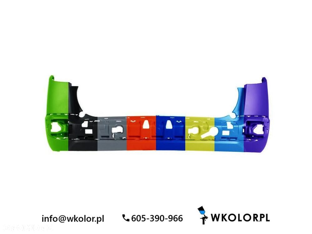 NOWY ZDERZAK PEUGEOT 207 2007-2012 LAKIEROWANY W KOLOR - 1