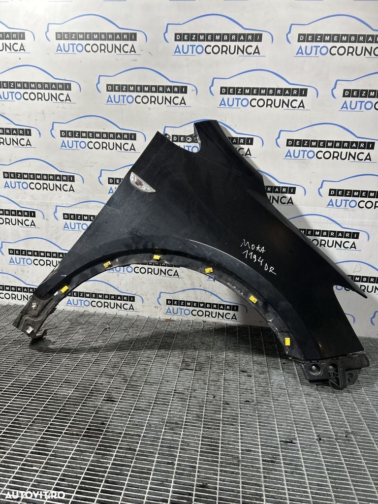 Aripa Dreapta Fata Opel Mokka 2012 - 2016 4 Usi NEGRU (1194) - 1
