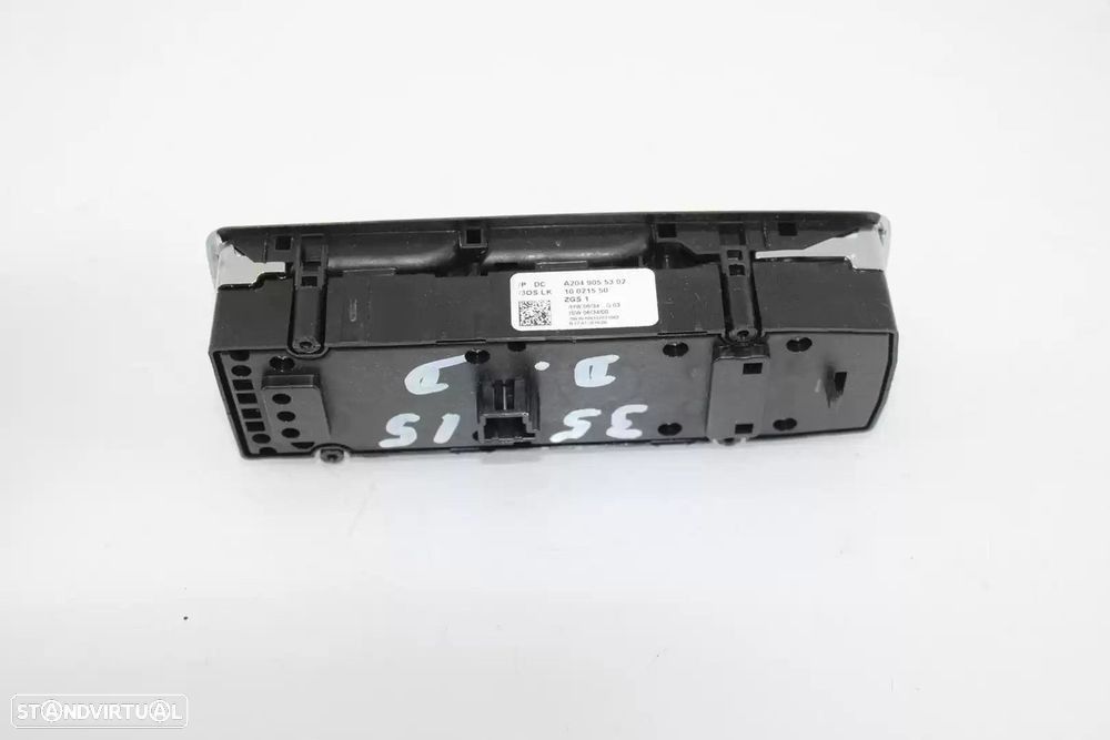 COMANDO ELEVADOR DE VIDRO FRONTAL ESQUERDO MERCEDES-BENZ CLASSE C 2010 -A2049055... - 1