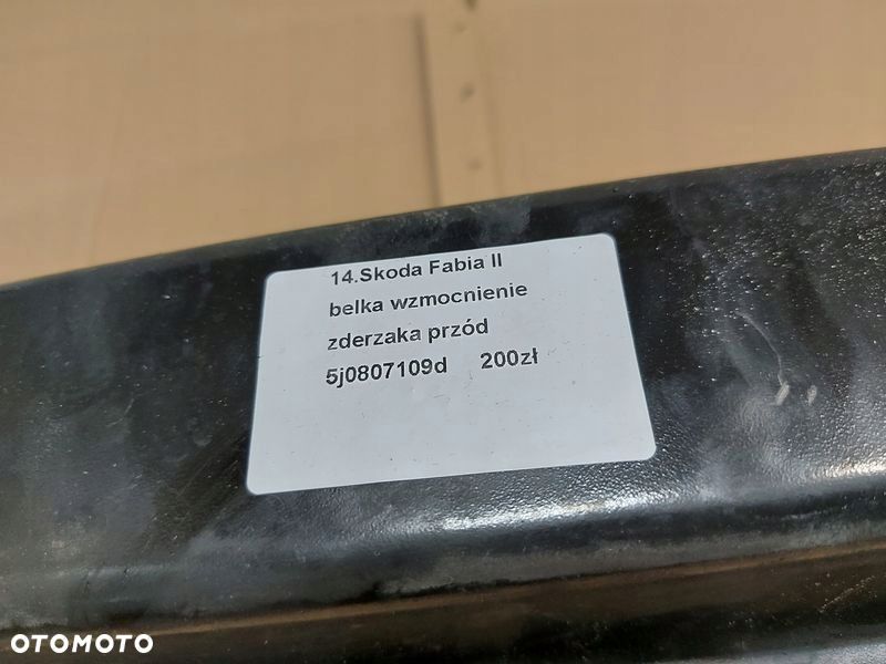 fabia ii belka zderzaka przód przednia wzmocnienie - 2
