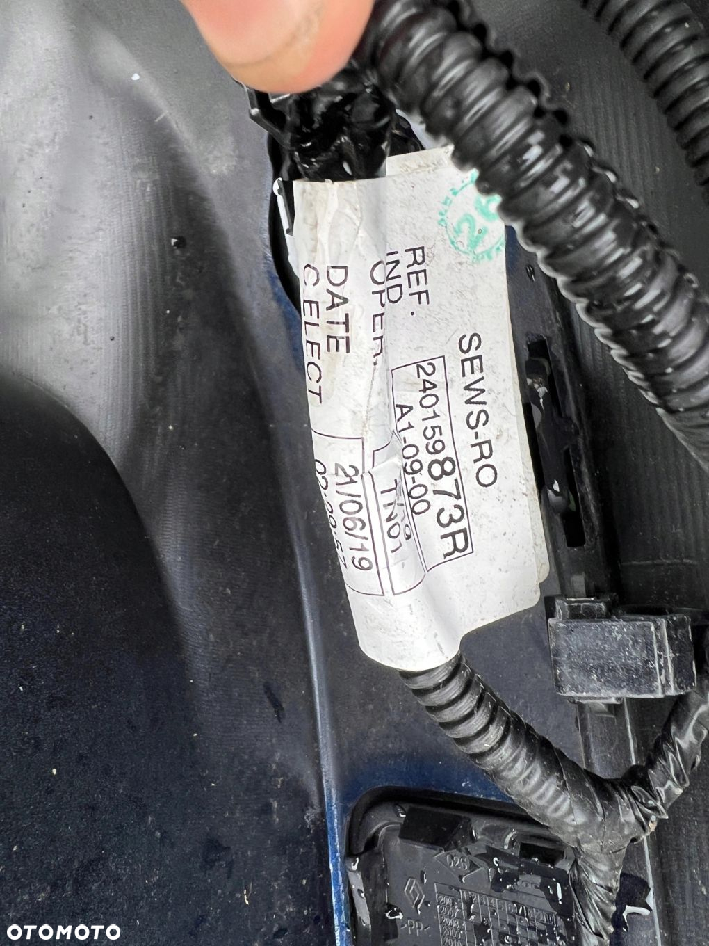 RENAULT KANGOO zderzak tylny granat KOMPLETNY PDC 8200436723 SUPER KANGOO - 6