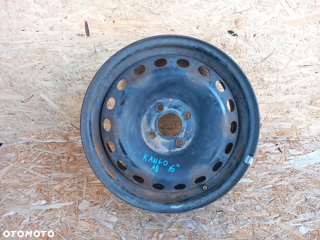 Felga Stalowa 6JX15H2 ET44 R15 4x100 Renault Kangoo II III - 1
