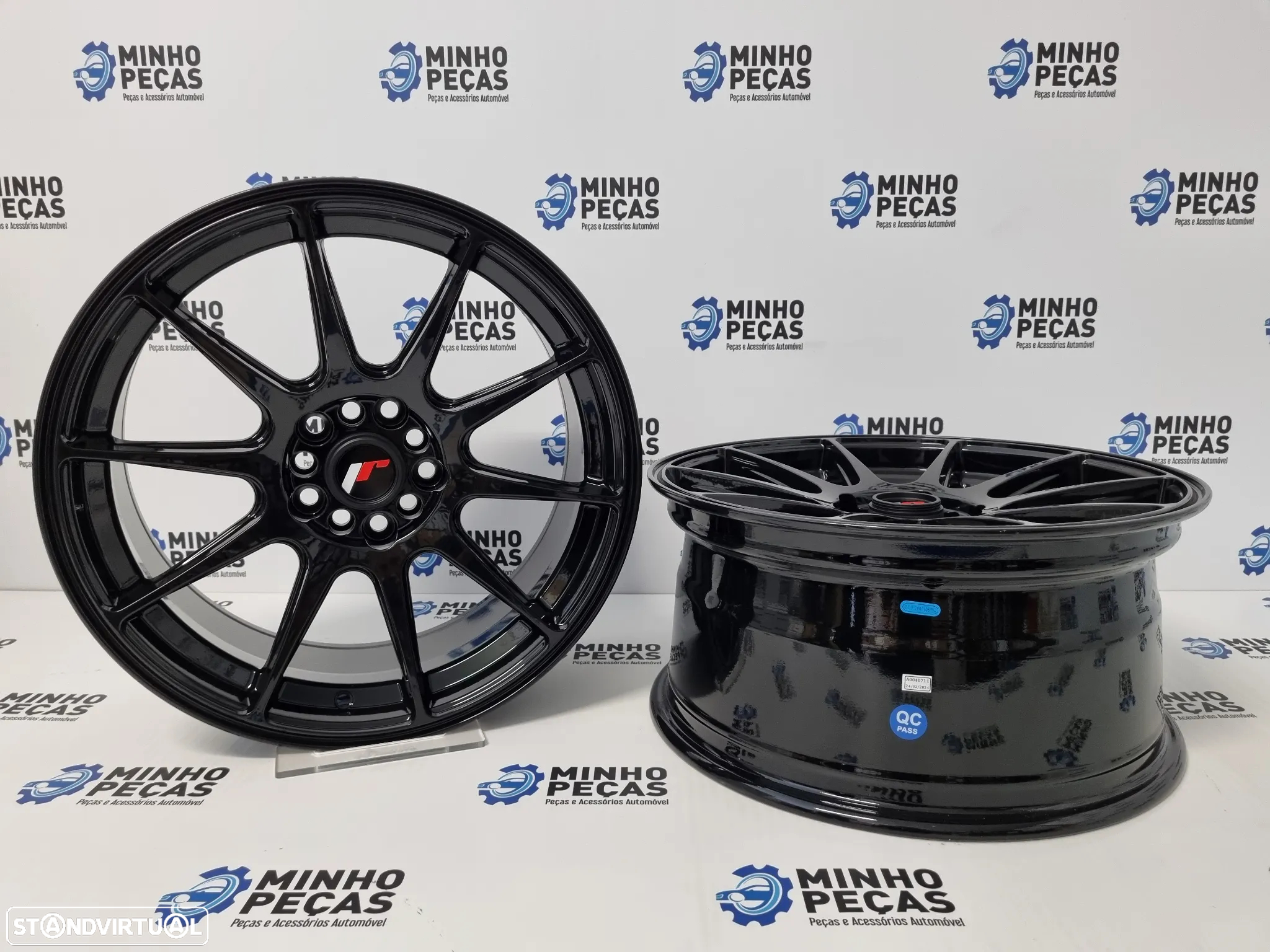 Jantes Japan Racing (JR11) em 17 Preto Brilho (5X100 | 5X108) - 4
