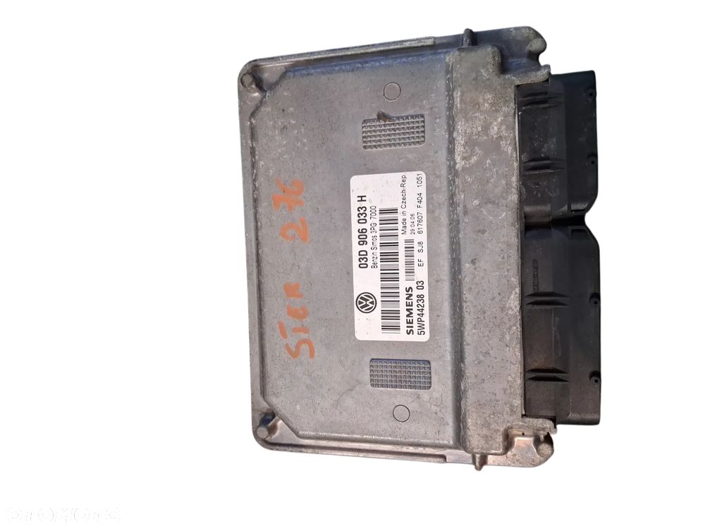 Sterownik KOMPUTER SILNIKA ECU  VOLKSWAGEN 03D906033H - 1