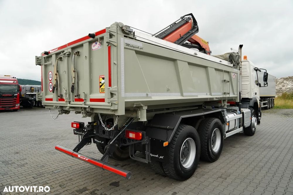 Volvo FMX 410 / 6x4 / CAMION BASCULANTE + HDS PALFINGER 18002-EH A / HYDROBOARD / RADIO CONTROL / EURO 6 / - 9