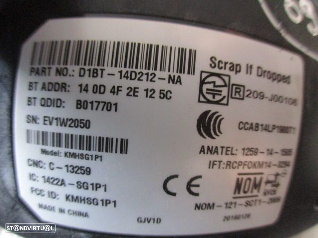 Modulo D1BT14D212NA 1259141505 FORD FIESTA 6 2017 1.5TDCI 95CV 5P CINZA ESCURO Módulo Bluetooth - 3