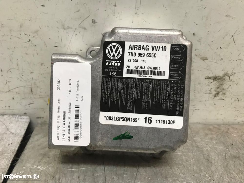CENTRALINA DE AIRBAG SEAT ALHAMBRA 711 - 1