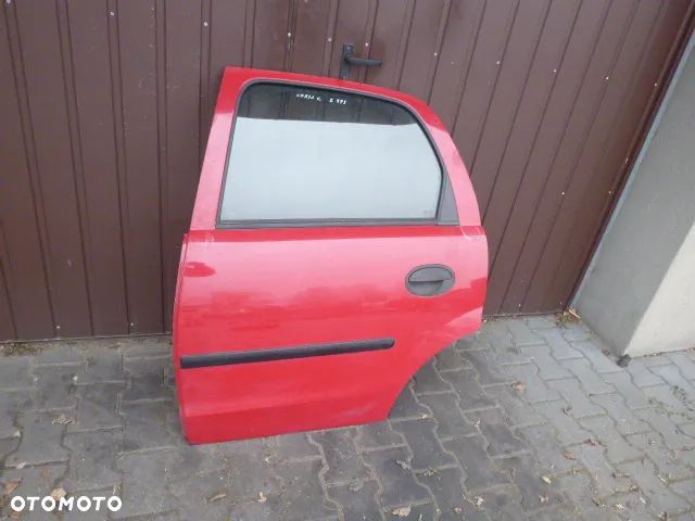 DRZWI LEWY TYŁ LEWE TYLNE KOMPLETNE OPEL CORSA C Z573 - 3