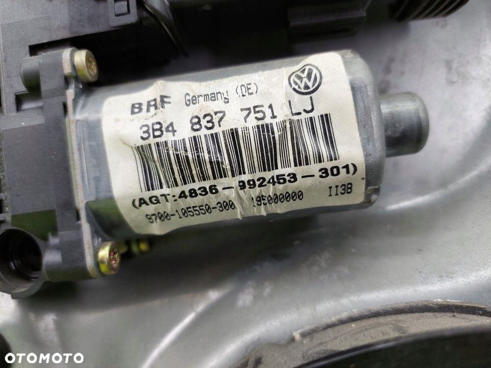 Podnośnik szyby przód lewy VW Passat B5 FL 2000-2005 3B4837751LJ ORYGINAŁ - 4