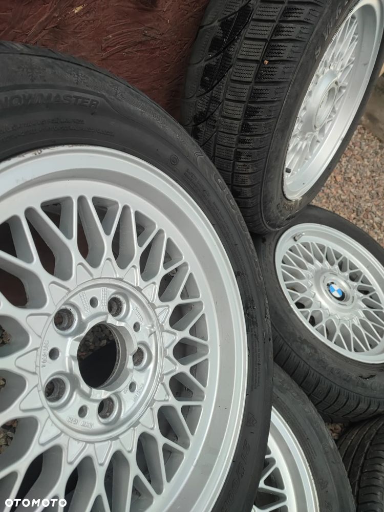 BMW  E39 / E46 / E38 / E36 / E34 / E32 / E60 / ITP. ORYGINALNY KOMPLET FELG STYLING 5 ( 4 SZTUKI + 1 ZAPASÓWKA ) + DEKIELKI W ROZMIARZE 16 CALI 7J ET20 O NR. 36 11 1 092 336 OEM W DOBRYM STANIE + OPONY GRATIS POD PROJEKT / M5 / RARYTAS - 29