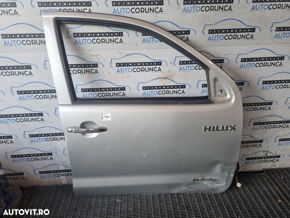 Usa Dreapta Fata Toyota Hilux VII (Facelift 2008) 2008 - 2011 4 Usi Silver Metalizat 1C0 ... - 1