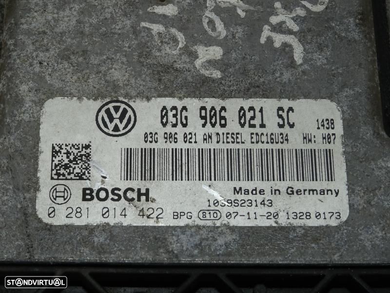 Centralina De Motor Seat Leon (1P1)  03G906021sc / 0281014422 / 03G 90 - 2