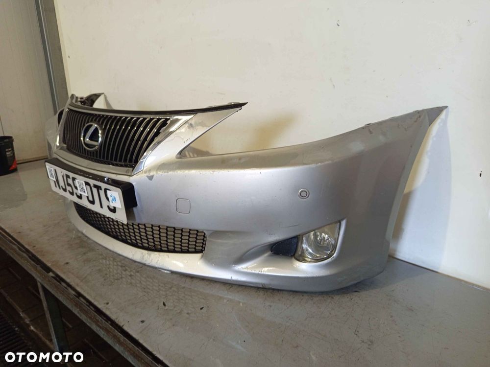 + ZDERZAK PRZÓD PRZEDNI LEXUS IS 2 Gen. IS 220 IS250 PDC CZUJNIKI SREBRNY DO MALOWANIA HALOGENY - 2