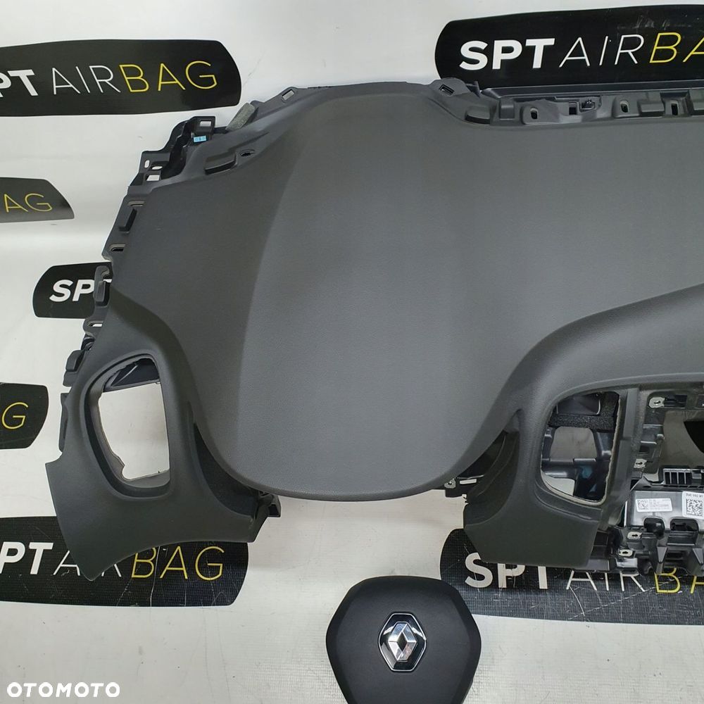 RENAULT SCENIC IV 4 DESKA ROZDZIELCZA GUMOWA KLUCZ KONSOLA KOKPIT PULPIT PODUSZKI AIRBAG AIR BAG PASY KIT SET - 2