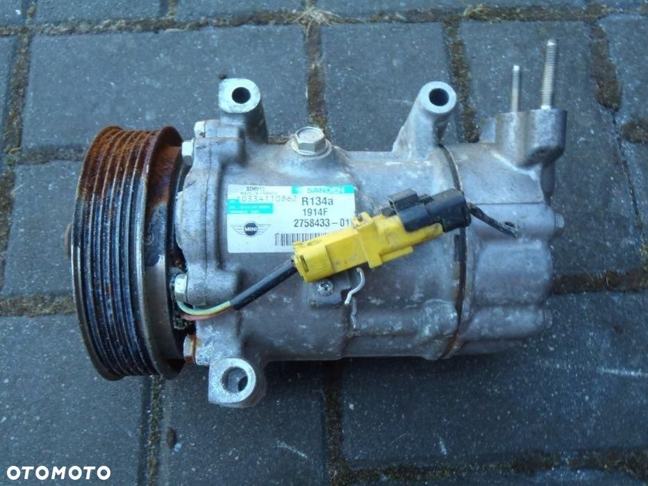 sprężarka kompresor czujnik klimatyzacji bmw mini cooper r56 r57 r60 posiadam wszystkie części - 4