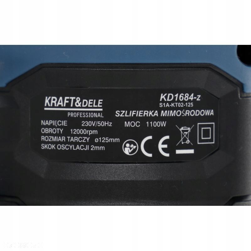 Szlifierka mimośrodowa sieciowe KraftDele 1100 W 230 V - 7