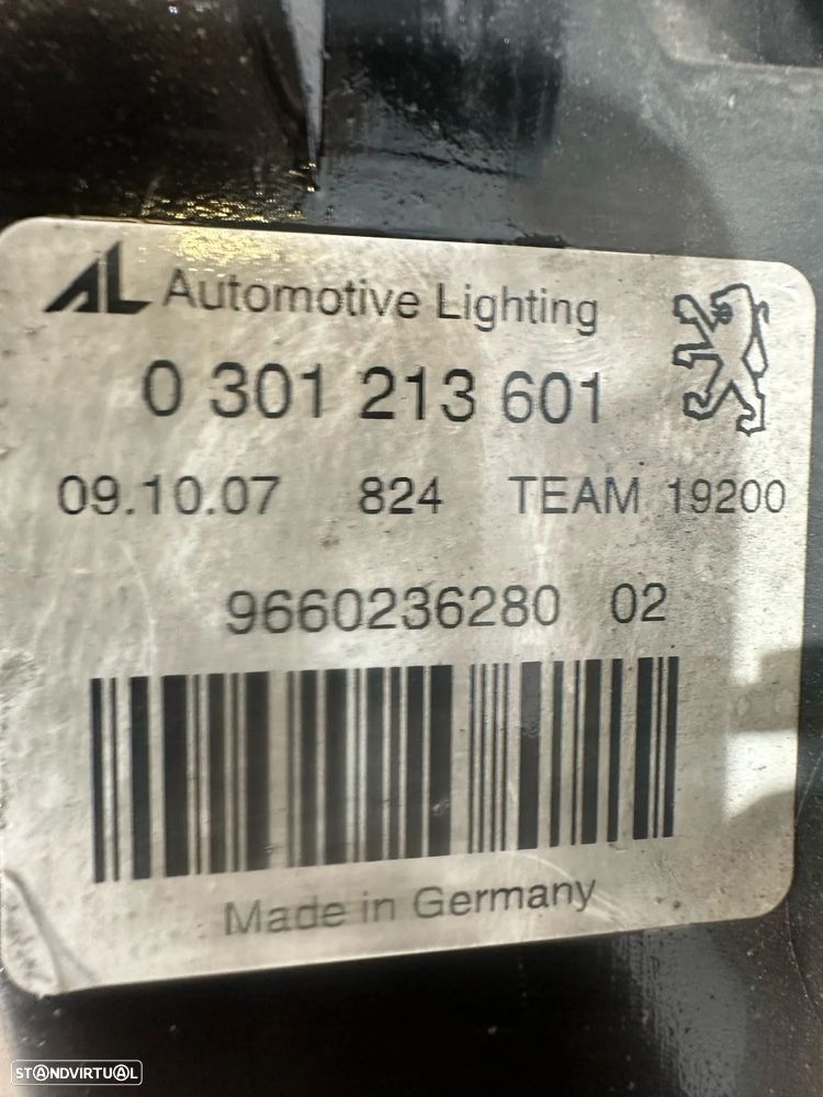 .Farol Otica Frente Frontal Esquerda Original Peugeot 407 2004 a 2011 - 8