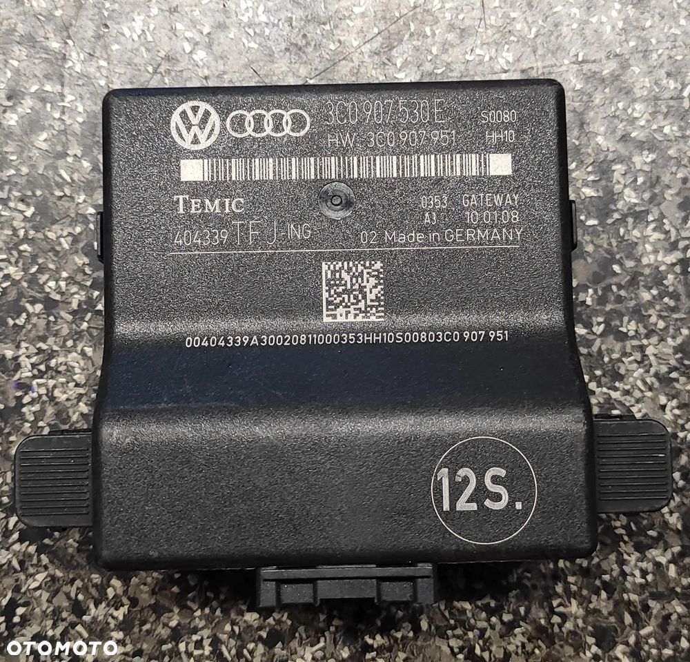 MODUŁ STEROWNIK CAN GATEWAY 2008 VW AUDI SEAT SKODA 3C0907530E - 1