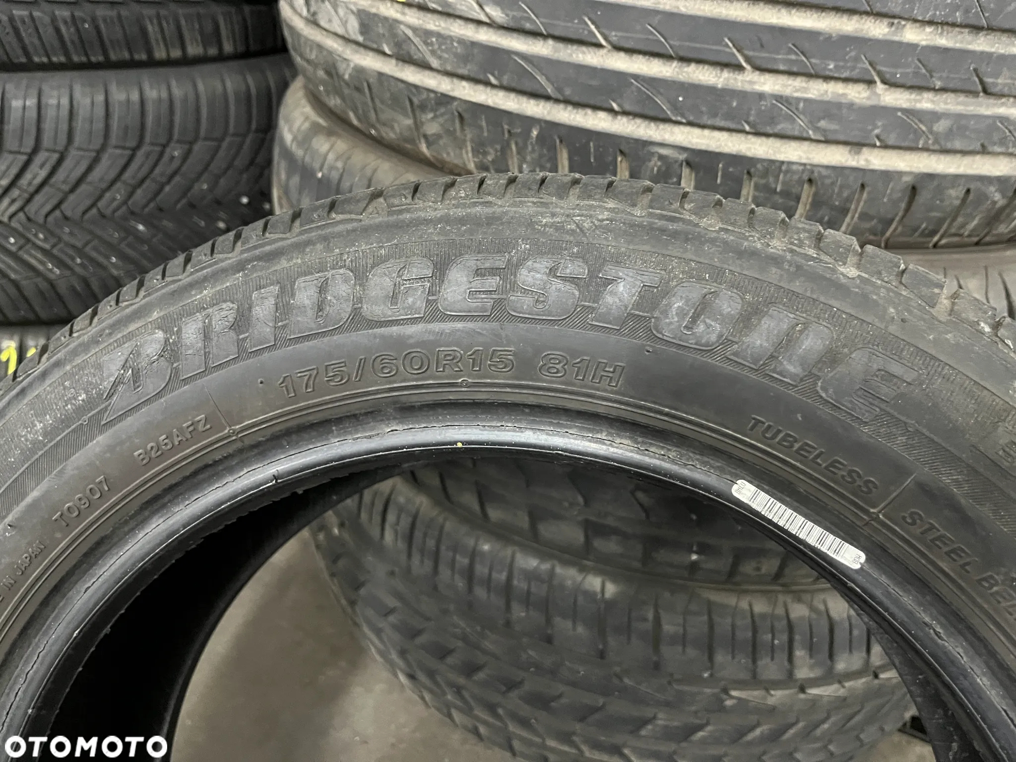 4x Opony Letnie 175/60R15 BRIDGESTONE B250  6,5mm  Promocja!! Cena za 4szt - 7