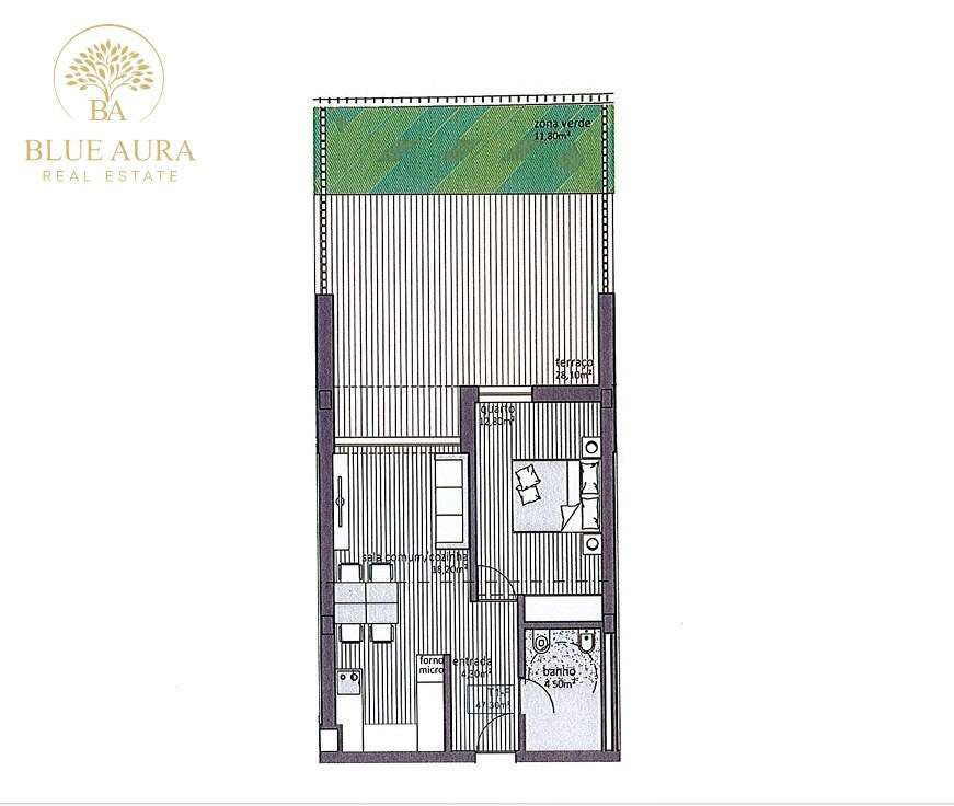T1 com terraço, com garagem, novo e pronto a escriturar. - Grande imagem: 2/20