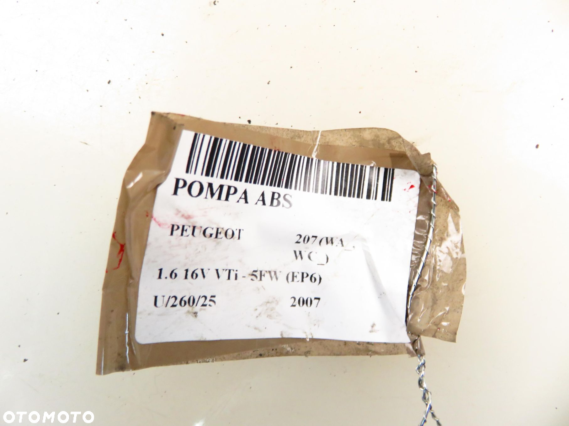 POMPA ABS PEUGEOT 207 (WA_, WC_) 9662298480 - 9