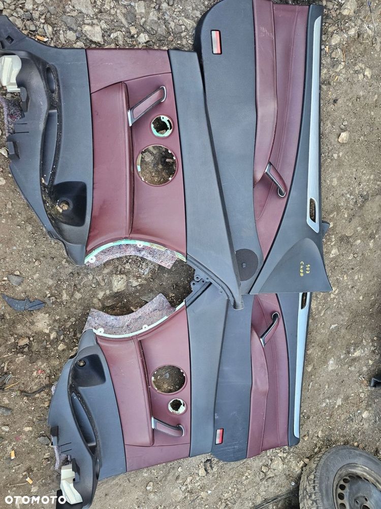 FOTELE KOMPLET BOCZKI KIEROWCY PASAŻERA KANAPA TYŁ SKÓRA PEUGEOT 407 COUPE - 2