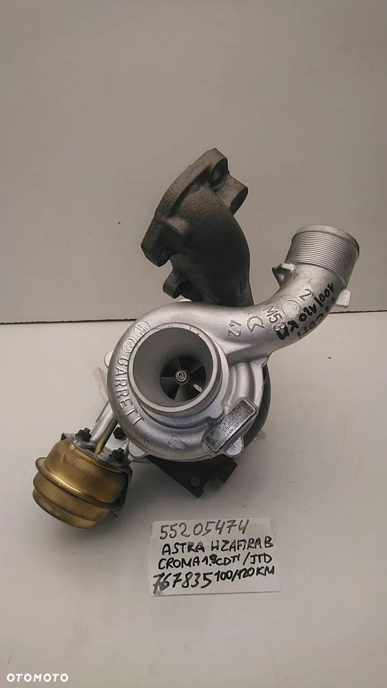 TURBINA TURBO OPEL VECTRA ZAFIRA B ASTRA H  SIGNUM SAAB 9-3  FIAT STILLO CROMA II 1.9 CDTI DIEASEL 100 / 120KM 55195787 - 1