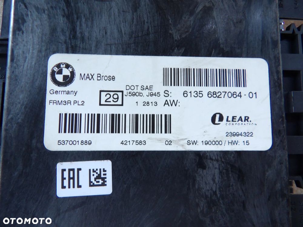 BMW - E91 - MODUŁ - STEROWNIK ŚWIATEŁ LCM - 6827064 - 2