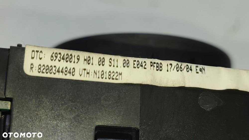 PANEL STEROWANIA NAWIEWU KLIMATYZACJI RENAULT MEGANE II 69340019 - 4