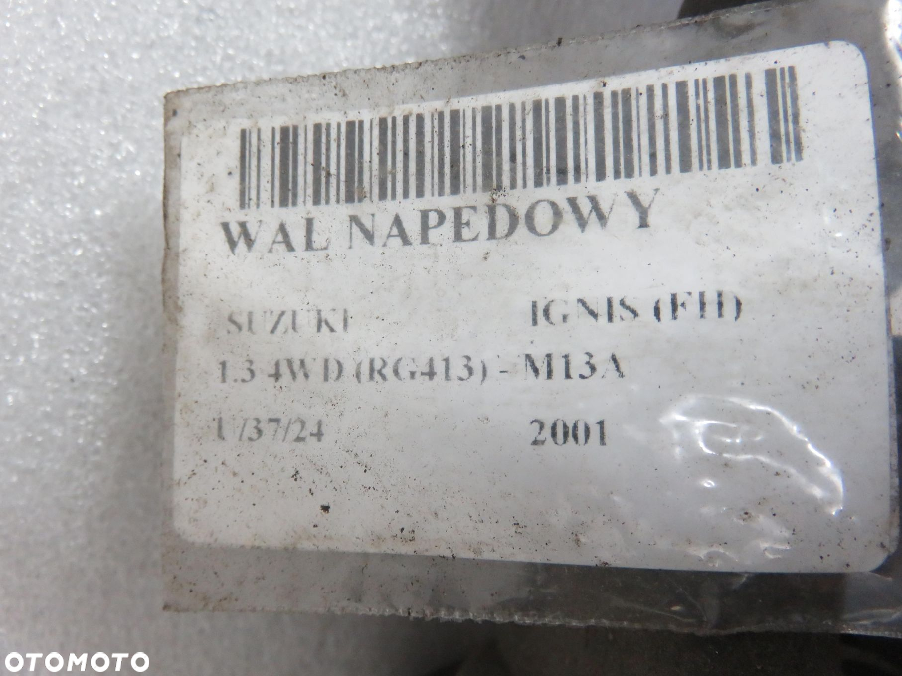 WAŁ NAPĘDOWY SUZUKI IGNIS (FH) 1.3 4WD - 10