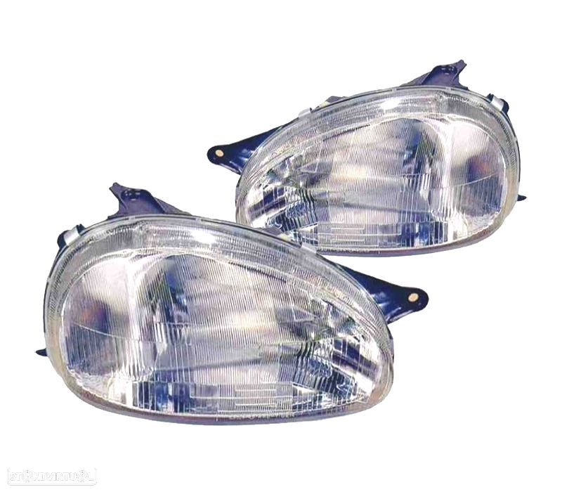 FARÓIS ÓPTICAS PARA OPEL CORSA B 93-00 COMBO 94-01 MAN. - 1