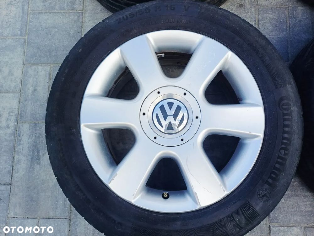 FELIGI Z OPONAMI KOŁA ALUMINIOWE VW TOURAN I R16 5X112 ET50 57,1 mm OPONY CONTINENTAL 205/55 R16 LATO NR5 - 3