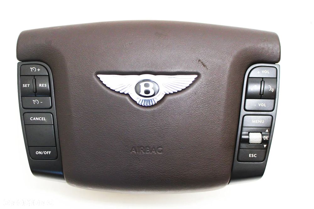 Airbag poduszka kierowcy brązowa OE Bentley Continental GT GTC Flying Spur - 3