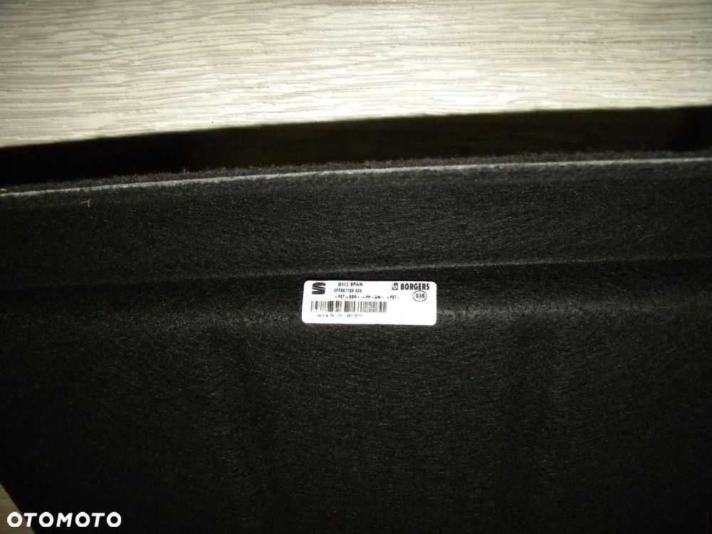 BARDZO ŁADNA ORYGINALNA PÓŁKA BAGAŻNIKA CUPRA FORMENTOR 20-26 CZARNA FV 5FF867769 - 13