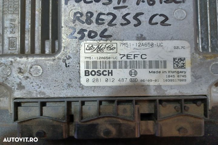 Calculator motor ECU 7M51-12A650-UC 0281012487 - 1.6 TDCI 7M51-12A650 - 3