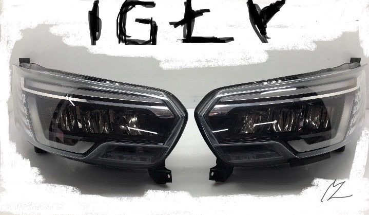 RENAULT TRAFIC III 3 lift 4 IV 22r-> IGŁY! IDEALNE!  Z DEMONTAŻU KOMPLETNE LAMPY PRZEDNIE REFLEKTORY PRZÓD FULL LED LEDOWE LAMPA REFLEKTOR LEWY PRAWY LEWA PRAWA komplet lamp 260601790R   260102899R - 1
