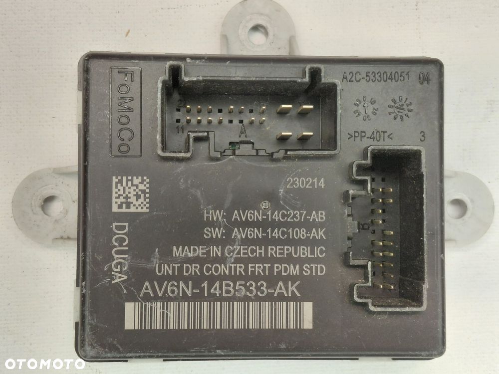 Moduł sterownik drzwi prawy tył FORD C-MAX MK2 AV6N-14B533-AK - 1